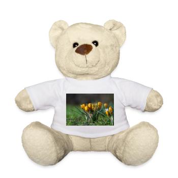 Close Up Of Flowers - Teddy Bear - white - Front