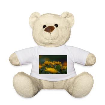 Des fleurs jaune vif s’épanouissent au milieu d’une feuille verte luxuriante - Nounours - blanc - Devant