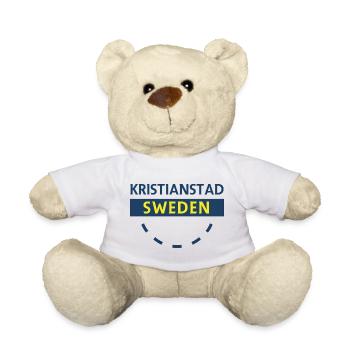 Kristianstad Schweden Stadtschild - Teddy - Weiß - Vorne