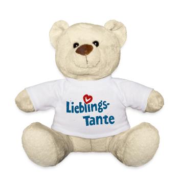 Favorite - Aunt - Teddy Bear - white - Front