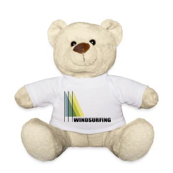 Lettrage de planche à voile avec graphiques - Nounours - blanc - Devant