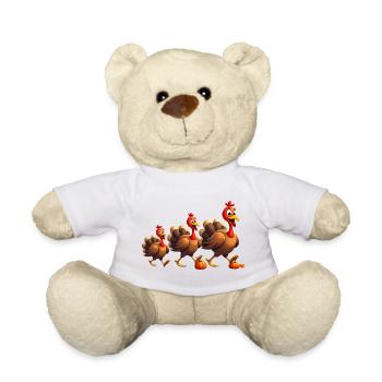 Thanksgiving Truthahn Baby - Teddy - Weiß - Vorne