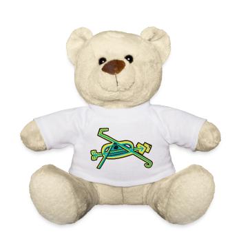 Glyphe "Kaleido-Auge" - Teddy - Weiß - Vorne
