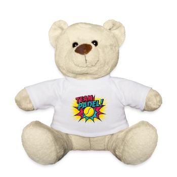 Padel Pop Art Explosion Team - Teddy Bear - white - Front