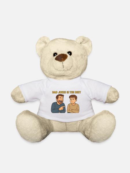 Dad Jokes are the best - Teddy Bear - white