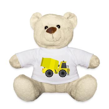 Concrete mixer truck - Teddy Bear - white - Front