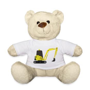 Excavator - Teddy Bear - white - Front