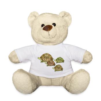 tortues - Nounours - blanc - Devant