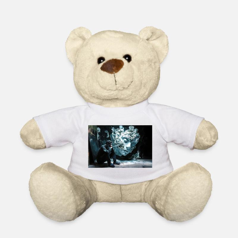 Eisgesicht im Schatten - Teddy - Weiß