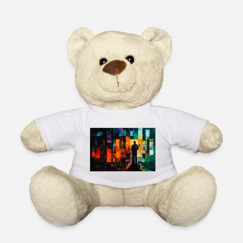 Farbmosaik Schattenpfad - Teddy - Weiß