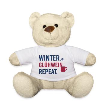 Winter. Glühwein. Repeat. - Teddy - Weiß - Vorne