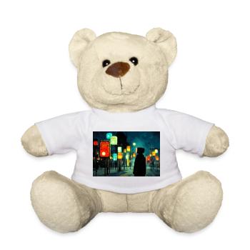 Nachtlampenpfad im Neonlicht Ampelmännchen - Teddy - Weiß - Vorne