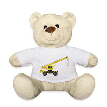 Crane truck - Teddy Bear - white - Front