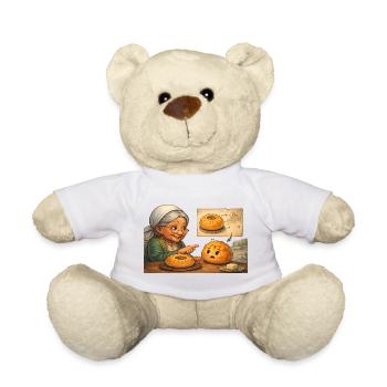 Tatar Babushka explains to the Russian Beljas - Teddy Bear - white - Front