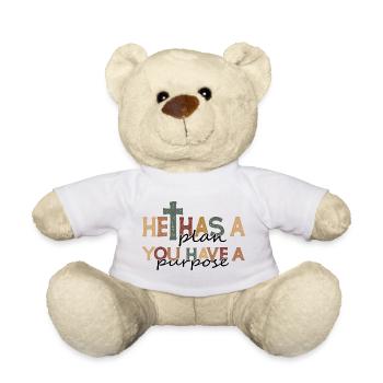 Christliches Retro-Glaubenszitat-Design - Teddy - Weiß - Vorne