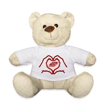 Croissant amoureux - France - Nounours - blanc - Devant