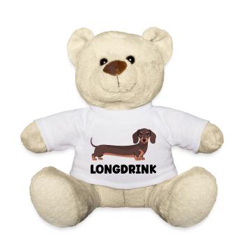 Dackel Longdrink Humor - Teddy - Weiß - Vorne