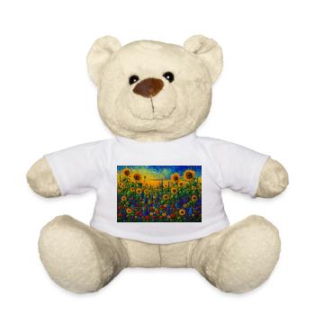 Sonnenblumenfeld - Teddy - Weiß - Vorne