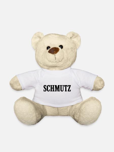 Dirt Grunge Typo - Teddy Bear - white