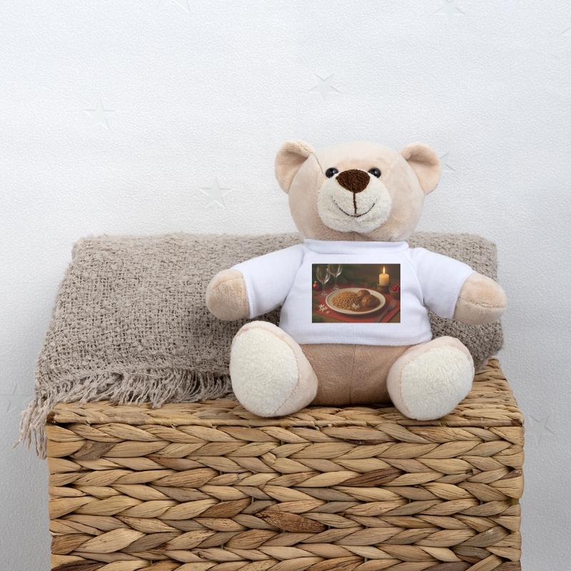 Festlicher Buchweizen-Fleischbällchen Teller Teddy