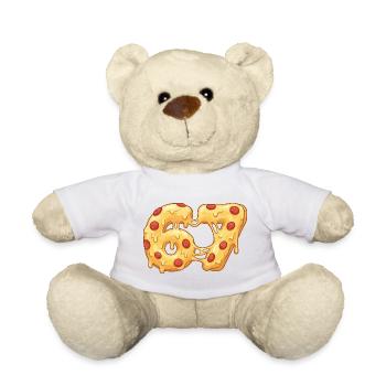 67 Pizza Meme Italian Food Lover Humor - Teddy Bear - white - Front