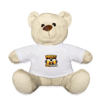 Prost It's Beer O'Clock - Teddy - Weiß - Vorne