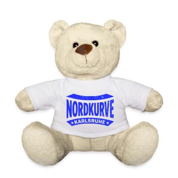 Karlsruhe Nordkurve Stadion Fan Hoodie, Tasse - Teddy - Weiß - Vorne