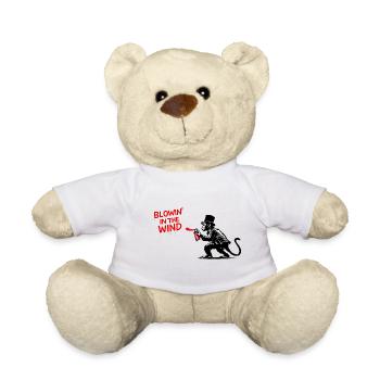 Wind Spray Monkey Graffiti - Teddy Bear - white - Front