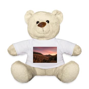 Alpine sunrise on Agrafa mountains	 - Teddy Bear - white - Front