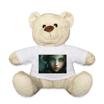 Cyberaugen im Neonlicht - Teddy - Weiß - Vorne
