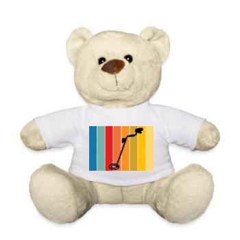 Vintage_Sondeln_T shirt_Design - Nounours - blanc - Devant