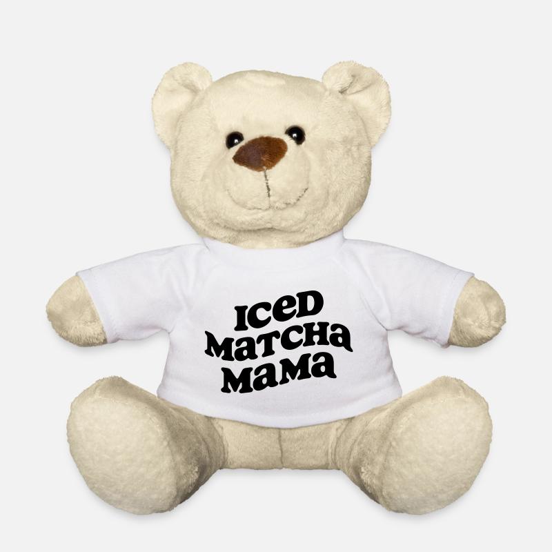 SVG File Iced Matcha Mama - Teddy Bear - white