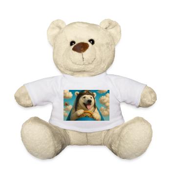 Aviator Dog begibt sich auf ein Abenteuer - Teddy - Weiß - Vorne