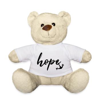 espoir Anker par heavenlygoods DESIGN - Nounours - blanc - Devant