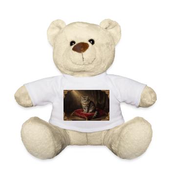 Pose du chat royal dans un cadre baroque - Nounours - blanc - Devant
