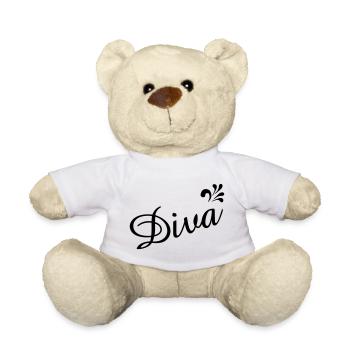 Diva aus Hessen - Schöne Motive rund um Hessen - Teddy - Weiß - Vorne