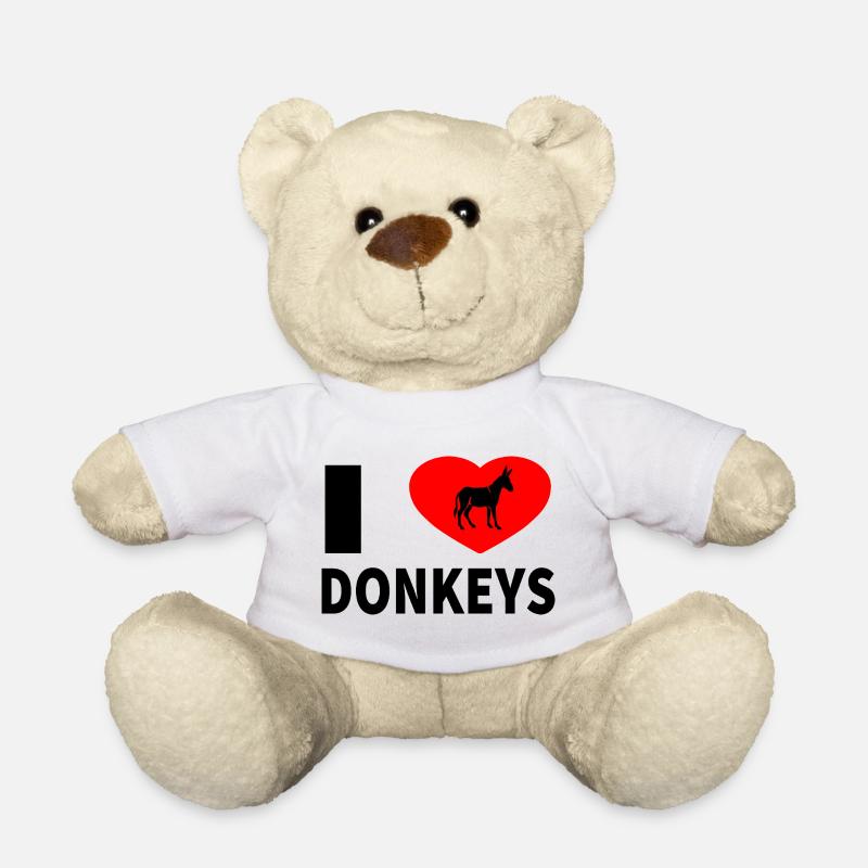 Esel - Teddy - Weiß