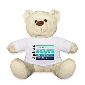 Dad - Dad of a Daughter - Proud Dad - Teddy Bear - white - Front