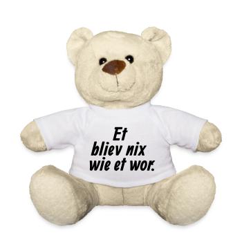 Et bliev nix wie et wo - Et Kölsche Jrundjesetz §5 - Teddy - Weiß - Vorne