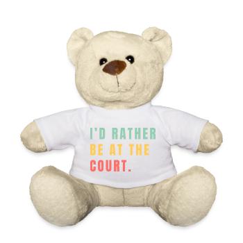 Je préfère être au tribunal - Nounours - blanc - Devant