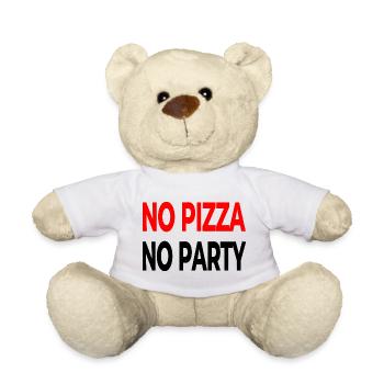 Pizza - Teddy Bear - white - Front