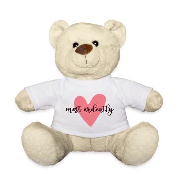 Pride And Prejudice Mr. Darcy - Most Ardently V - Teddy Bear - white - Front