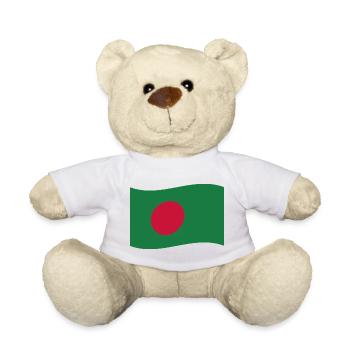 Bangladesh flag - Teddy Bear - white - Front