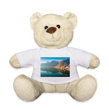 Hallstätter See im Sonnenaufgang - Teddy - Weiß - Vorne