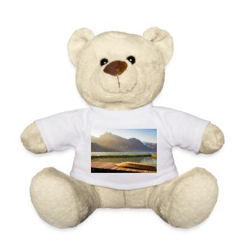 Matin au lac de la montagne - Nounours - blanc - Devant
