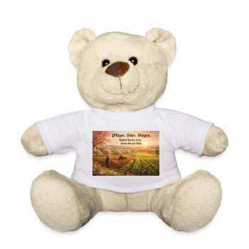 Historische Feldarbeit im Sonnenlicht - Teddy - Weiß - Vorne