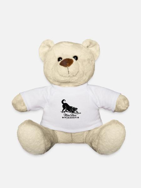 Mon cœur tourne sur quatre pattes - Nounours - blanc
