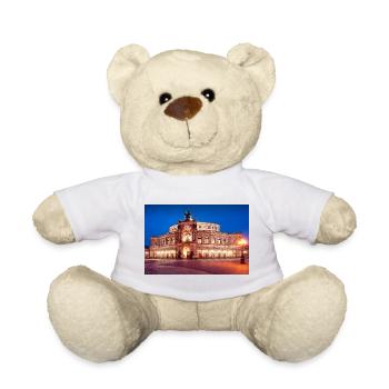 Semperoper de Dresde en soirée - Nounours - blanc - Devant