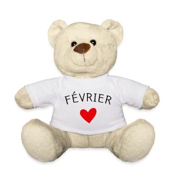 Future maman Février – Bébé en route ❤️ - Nounours - blanc - Devant