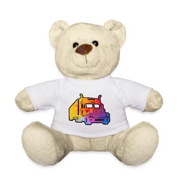 Camion coloré - Nounours - blanc - Devant